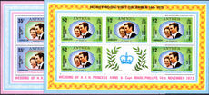 Barbuda 1973 Honeymoon Visit sheetlet unmounted mint.