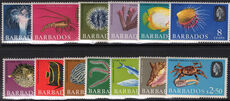 Barbados 1965 set less 3c unmounted mint.
