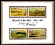 South Africa 1975 Thomas Baines souvenir sheet unmounted mint.