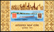 Samoa 1971 Interpex Stamp Exhibition souvenir sheet unmounted mint.