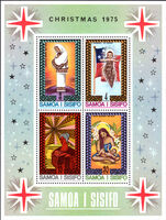 Samoa 1975 Christmas souvenir sheet unmounted mint.