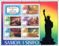 Samoa 1976 Bicentenary of American Revolution souvenir sheet unmounted mint.