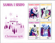 Samoa 1976 Christmas souvenir sheet unmounted mint.