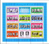 St Vincent 1975 Bicentenary of American Revolution souvenir sheet unmounted mint.