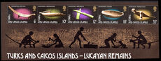 Turks & Caicos Islands 1974 Lucayan Remains souvenir sheet unmounted mint.