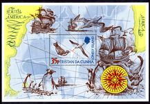 Tristan da Cunha 1974 The Lonely Island souvenir sheet unmounted mint.