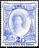 Tonga 1942-49 2½d bright ultramarine lightly mounted mint.