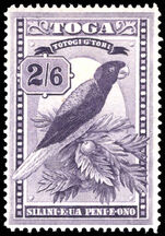 Tonga 1942 2s6d Red Shining Parrot lightly mounted mint.