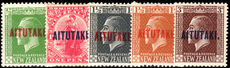 Aitutaki 1917-20 set lightly mounted mint.