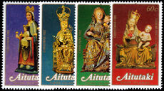 Aitutaki 1982 Christmas. Religious Sculptures unmounted mint.