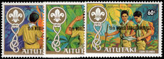 Aitutaki 1983 15th World Scout Jamboree unmounted mint.