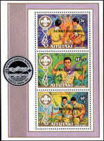 Aitutaki 1983 15th World Scout Jamboree souvenir sheet unmounted mint.