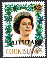 Aitutaki 1972 $2 fine used.