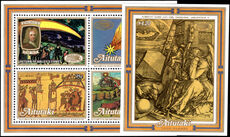 Aitutaki 1986 Appearance of Halley's Comet (2nd issue) set of souvenir sheets unmounted mint.