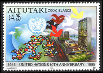 Aitutaki 1995 50th Anniversary of United Nations unmounted mint.