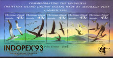 Christmas Island 1993 Indopex souvenir sheet unmounted mint.