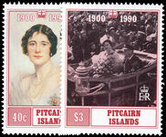 Pitcairn Islands 1990 90th Birthday of Queen Elizabeth the Queen Mother unmounted mint.