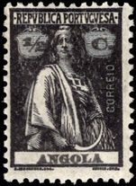 Angola 1921-26 ½c black perf 12x11½ unmounted mint.