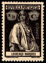 Lourenco Marques 1914-18 ½c black unsurfaced paper  unmounted mint.