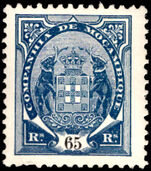 Mozambique Co. 1902-04 65r deep blue  lightly mounted mint.
