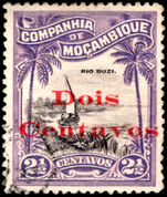 Mozambique Co. 1920 2c on 2½c River Buzi fine used.