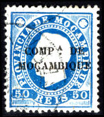 Mozambique Co. 1892-93 50r deep blue perf 12½ fine used.