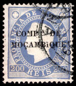 Mozambique Co. 1892-93 200r slate-violet perf 12½ fine used.