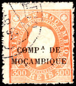 Mozambique Co. 1892-93 300r orange perf 12½ fine used.