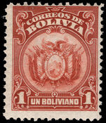Bolivia 1919-20 1b red-brown mounted mint.