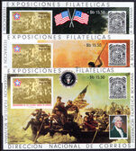 Bolivia 1976 US Independence souvenir sheet set unmounted mint.