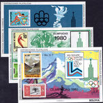 Bolivia 1979 Olympics souvenir sheet set unmounted mint.