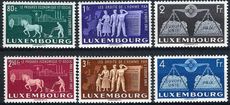 Luxembourg 1951 United Europe mint set lightly hinged
