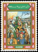 Algeria 1990 30th Anniversary of 11 December 1960 Demonstration unmounted mint.