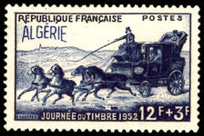 Algeria 1952 Stamp Day unmounted mint.