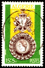 Algeria 1952 Military Medal Centenary fine used.