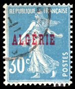 Algeria 1924-25 30c blue fine used.