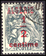 Algeria 1924-25 ½c on 1c slate fine used.