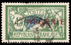 Algeria 1924-25 45c green and blue fine used.