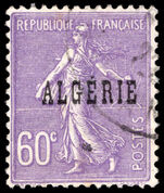 Algeria 1924-25 60c violet fine used.