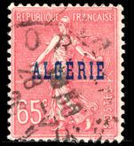 Algeria 1924-25 65c rose fine used.
