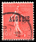 Algeria 1924-25 80c red fine used.