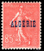 Algeria 1924-25 85c red lightly mounted mint.