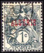 Algeria 1924-25 1c slate fine used.
