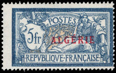 Algeria 1924-25 5f blue and buff lightly mounted mint.