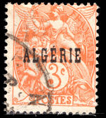Algeria 1924-25 3c orange-red fine used.