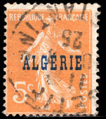 Algeria 1924-25 5c orange fine used.