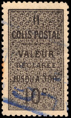 Algeria 1899 10c black on yellowish type 1 Colis Postale fine used.