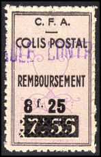 Algeria 1941 8f25 on 7f55 Colis Postale lightly mounted mint.
