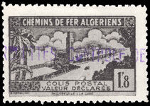 Algeria 1941-42 Controle des recettes 1f8 black unmounted mint.