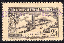 Algeria 1941-42 Controle des recettes 1f8 black lightly mounted mint.